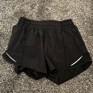 Black Lululemon hotty hot shorts